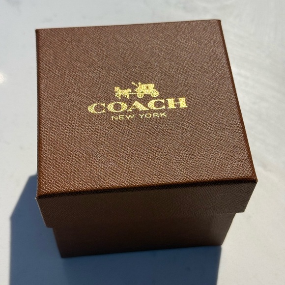 Coach Gold Rectangular Face Watch - Picture 5 of 7